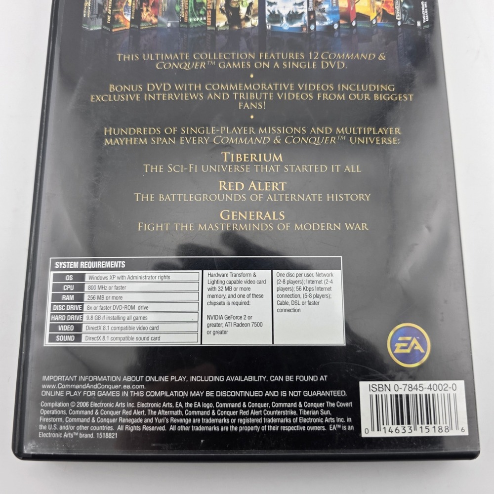 EA Command & Conquer The First Decade PC DVD Collection 12 Games 2000s GOOD War - Picture 5 of 8